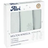 Alvi® Molton-Windeln 3er Pack Teddy 1961 80 X 80 Cm