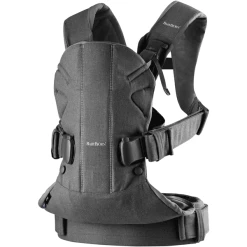 BabyBjörn BABYBJÖRN Babytrage One Cotton Mix Jeansgrau / Dunkelgrau