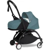 BABYZEN Kinderwagen YOYO2 0+ Black Mit Neugeborenenaufsatz Aqua