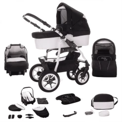 Bebebi Bellami | 3 In 1 Kombi Kinderwagen Set | Hartgummireifen Bellamix