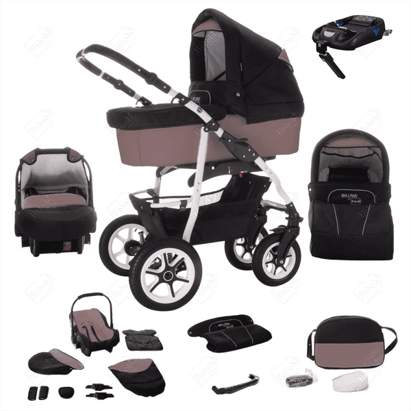 Bebebi Bellami | 4 In 1 Kinderwagen Komplettset | ISOFIX Basis | Luftreifen Bellafango 1 Bebebi Bellami | 4 In 1 Kinderwagen Komplettset | ISOFIX Basis | Luftreifen Bellafango