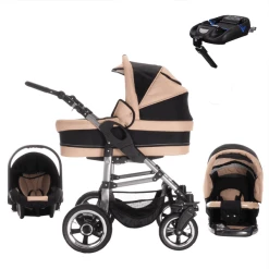 Bebebi London | 4 In 1 Kinderwagen Komplettset | ISOFIX Basis | Luftreifen St. Paul's