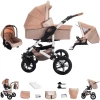 Bebebi MyVARIO | 3 In 1 Kombi Kinderwagen Set | Hartgummireifen MyGold