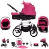 Bebebi Paris | 3 In 1 Kombi Kinderwagen Set | Luftreifen Élysée