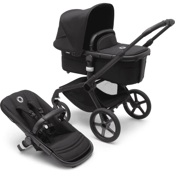 Bugaboo Kinderwagen Fox 5 Mit Liegewanne Und Sitz Black/Midnight Black 1 Bugaboo Kinderwagen Fox 5 Mit Liegewanne Und Sitz Black/Midnight Black