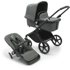 Bugaboo Kinderwagen Fox Cub Mit Liegeaufsatz Und Sitz Black/Forest Green