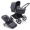 Bugaboo Kinderwagen Fox Cub Mit Liegeaufsatz Und Sitz Black/Stormy Blue