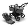 Bugaboo Kombikinderwagen Donkey 5 Base Black/Grey Melange
