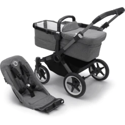 Bugaboo Kombikinderwagen Donkey 5 Base Graphite/Grey Melange