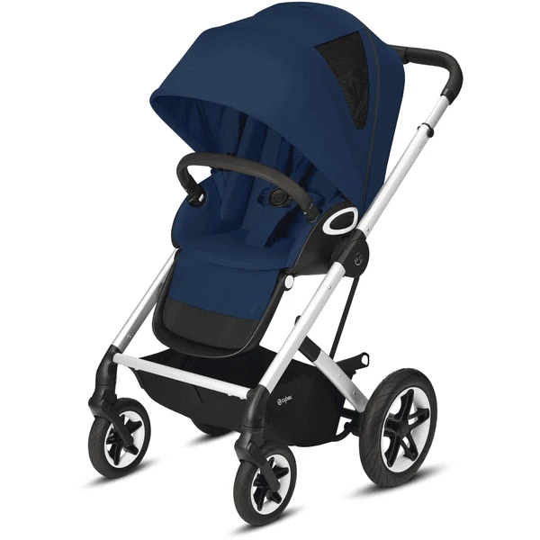 Cybex GOLD Kinderwagen Talos S Lux Silver Navy Blue 1 Cybex GOLD Kinderwagen Talos S Lux Silver Navy Blue