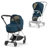 Cybex PLATINUM Kombikinderwagen New Mios Chrome Black Mountain Blue
