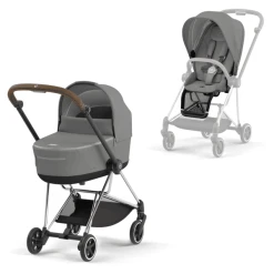 Cybex PLATINUM Kombikinderwagen New Mios Chrome Brown Soho Grey