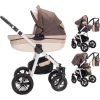 Friedrich Hugo Mandala | 3 In 1 Kombi Kinderwagen Set | Luftreifen Caffèlatte