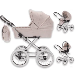 Friedrich Hugo Natureline | Retro Kinderwagen Special Elisabeth Silver