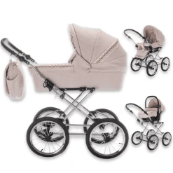 Friedrich Hugo Natureline | Retro Kinderwagen Special Hugo Silver