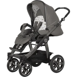 Hartan Kinderwagen Racer GTS Mit Handbremse Casual Collection Green Nature (916) Gestellfarbe Platin