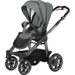 Hartan Kinderwagen ROCK IT GTR Mit Handbremse Casual Collection Bunny Dots (900) Gestellfarbe Platin