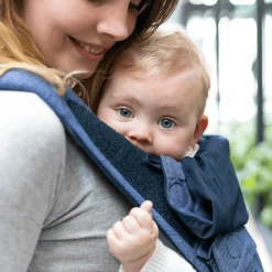 Hoppediz Babytrage Bondolino Blau-melange -Kinderwagen Shop hoppediz babytrage bondolino blau melange a409263 2