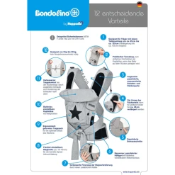 Hoppediz Babytrage Bondolino Marine Mit Anker -Kinderwagen Shop hoppediz babytrage bondolino marine mit anker a411781 12