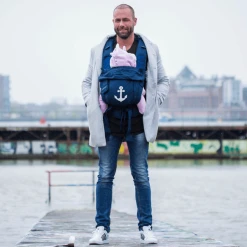 Hoppediz Babytrage Bondolino Marine Mit Anker -Kinderwagen Shop hoppediz babytrage bondolino marine mit anker a411781 5