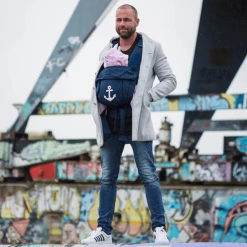 Hoppediz Babytrage Bondolino Marine Mit Anker -Kinderwagen Shop hoppediz babytrage bondolino marine mit anker a411781 6