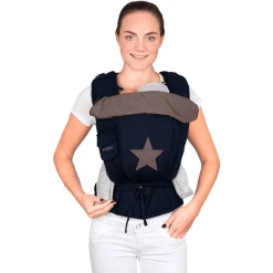 Hoppediz Babytrage Bondolino Marine Mit Stern -Kinderwagen Shop hoppediz babytrage bondolino marine mit stern a409266 2