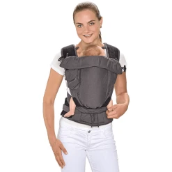 Hoppediz Babytrage Bondolino Plus Jacquard One Size London Grau-schwarz