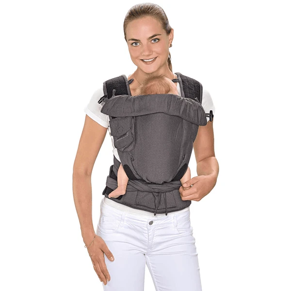 Hoppediz Babytrage Bondolino Plus Jacquard One Size London Grau-schwarz 1 Hoppediz Babytrage Bondolino Plus Jacquard One Size London Grau-schwarz