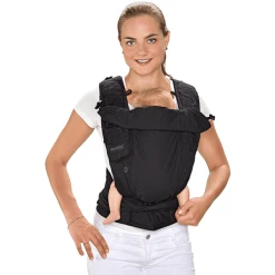 Hoppediz Babytrage Bondolino Plus Popeline One Size Schwarz