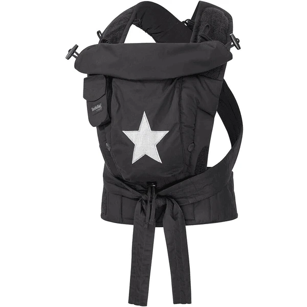 Hoppediz Babytrage Bondolino Schwarz Mit Stern 2 Hoppediz Babytrage Bondolino Schwarz Mit Stern – Bild 2