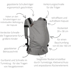 Hoppediz Babytrage Buckle Kreta 13 Hoppediz Babytrage Buckle Kreta -Kinderwagen Shop hoppediz babytrage buckle kreta a404076 6