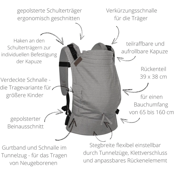 Hoppediz Babytrage Buckle Lanzarote 7 Hoppediz Babytrage Buckle Lanzarote – Bild 7