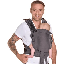 Hoppediz Babytrage Nabaca Basic-Set London Grau -Kinderwagen Shop hoppediz babytrage nabaca basic set london grau a409460 2