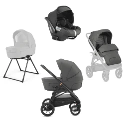 Inglesina Kombikinderwagen Quattro Aptica XT Cab Charcoal Grey Gestell Black