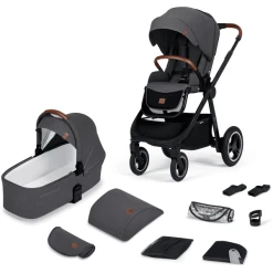Kinderkraft Kombikinderwagen EVERYDAY 2 In 1 Dark Grey Black Frame