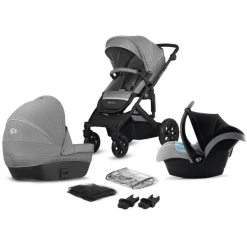 Kinderkraft Kombikinderwagen Prime Lite 3 In 1 Grey