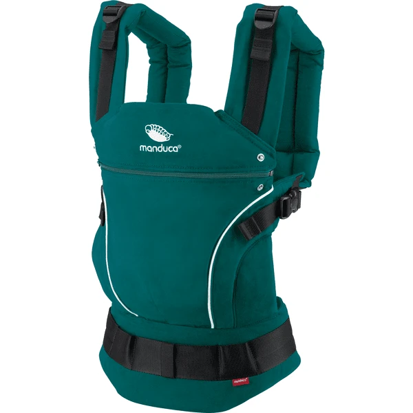 Manduca Babytrage First PureCotton Teal 1 Manduca Babytrage First PureCotton Teal