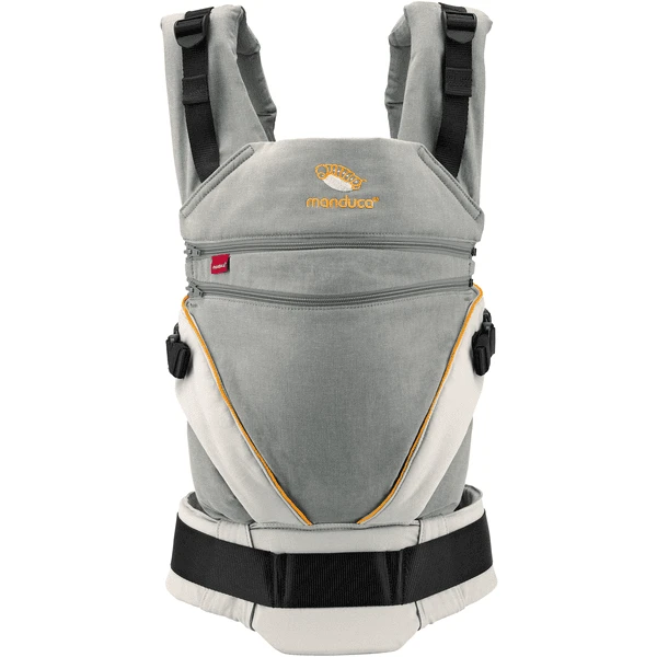 Manduca Babytrage XT Cotton Grey-Orange 1 Manduca Babytrage XT Cotton Grey-Orange