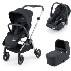 RECARO Kombikinderwagen Sadena Prime Mat Black - Rahmenfarbe Grey
