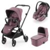RECARO Kombikinderwagen Sadena Prime Pale Rose - Rahmenfarbe Black