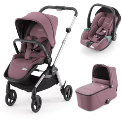 RECARO Kombikinderwagen Sadena Prime Pale Rose - Rahmenfarbe Grey